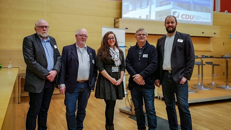 Gerd Panitzki, Peer Hansen, Tine Möhlmann, Günter Möhlmann und Sven Engler